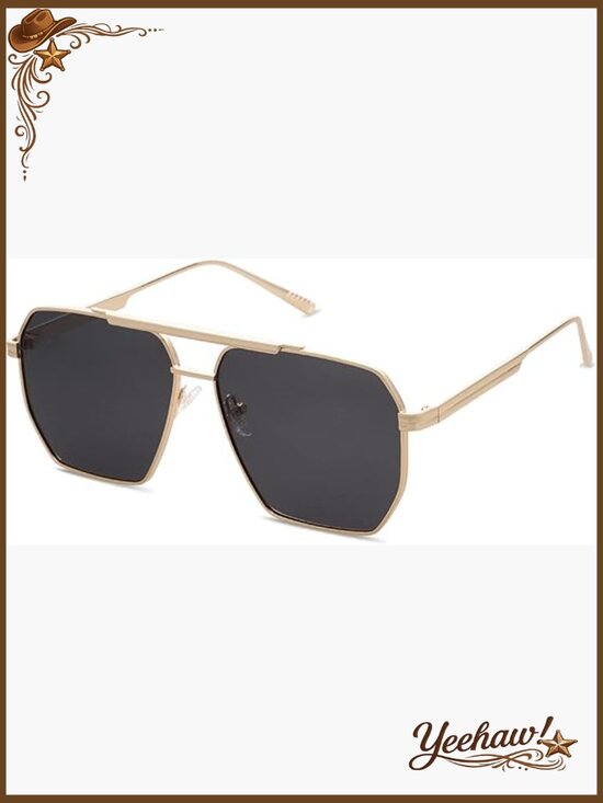 Retro Oversized Square Polarized Sunglasses for Men Women Vintage Shades main image 6